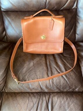 COACH Court Vintage British Tan Leather 9870 Made in the United States